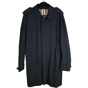 Burberry Navy Blue Classic Trench Coat
